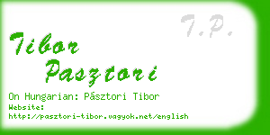 tibor pasztori business card